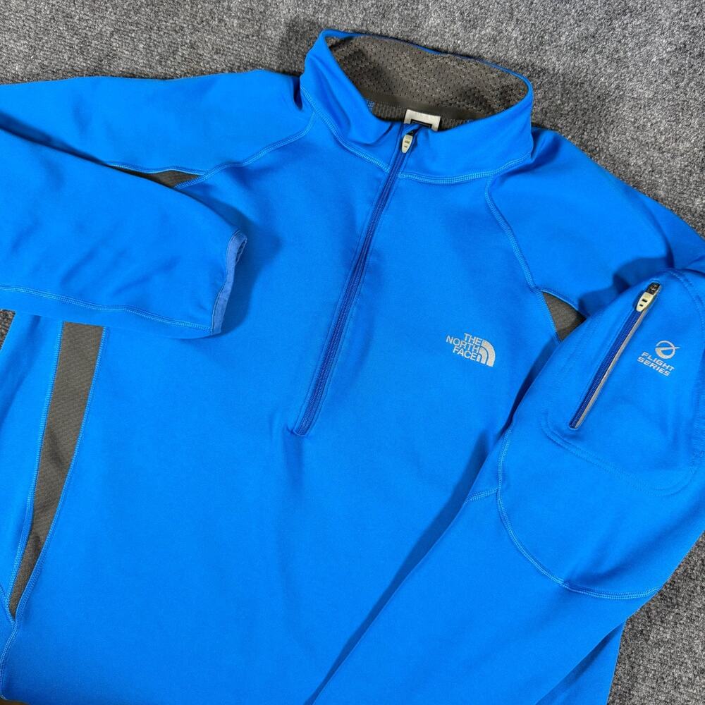 The North Face Flight Series 1/4 Zip Pullover Mens XL Blue VaporWick Running